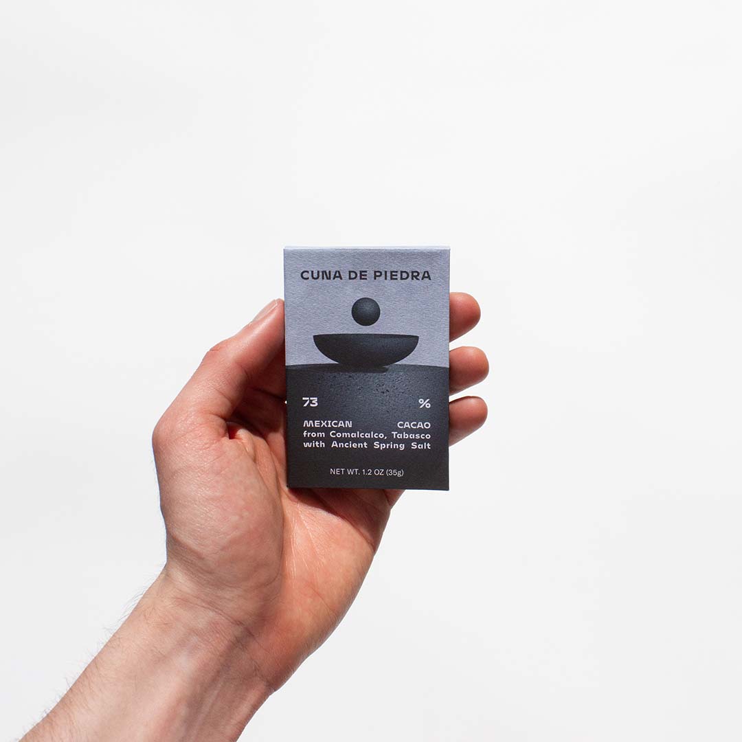 MINI 73% Cacao de Comalcalco con SAL DE MANANTIAL (28 g)