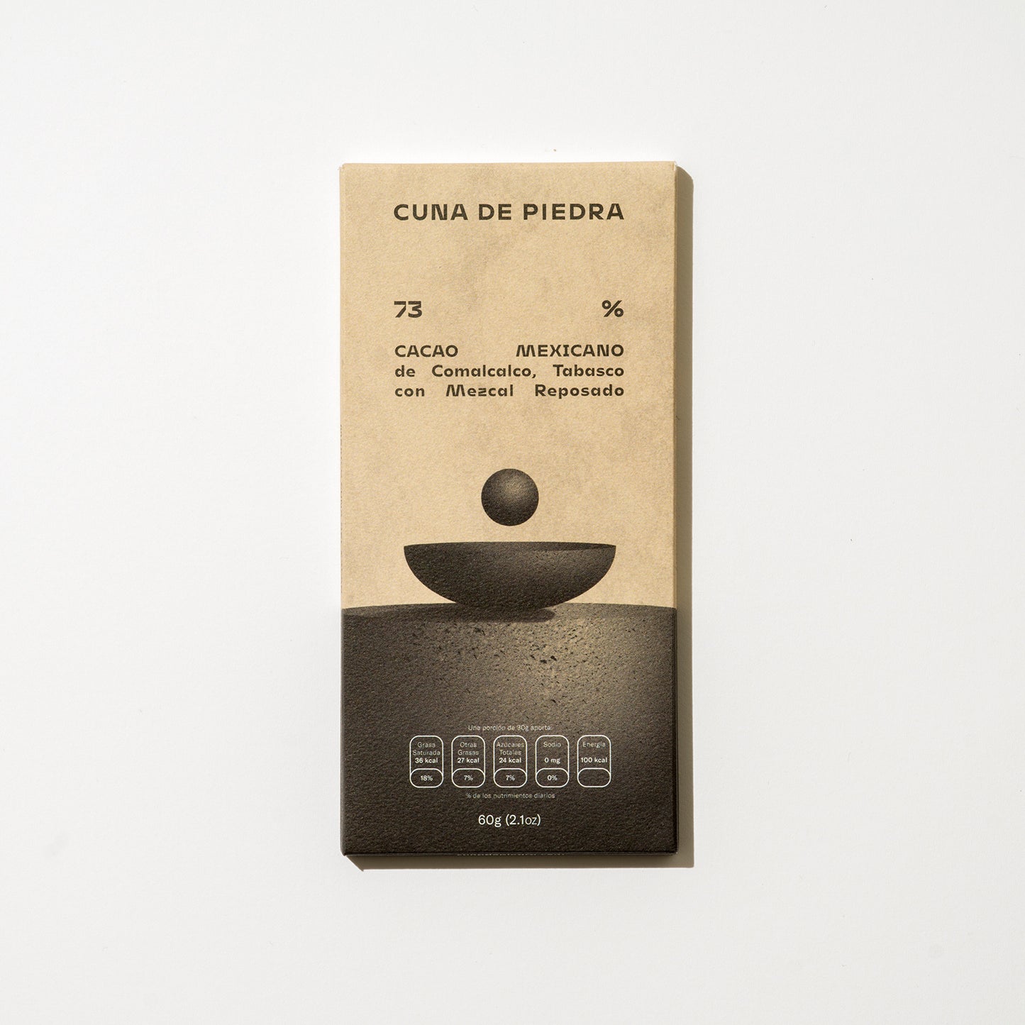 73% Cacao de Comalcalco con MEZCAL REPOSADO