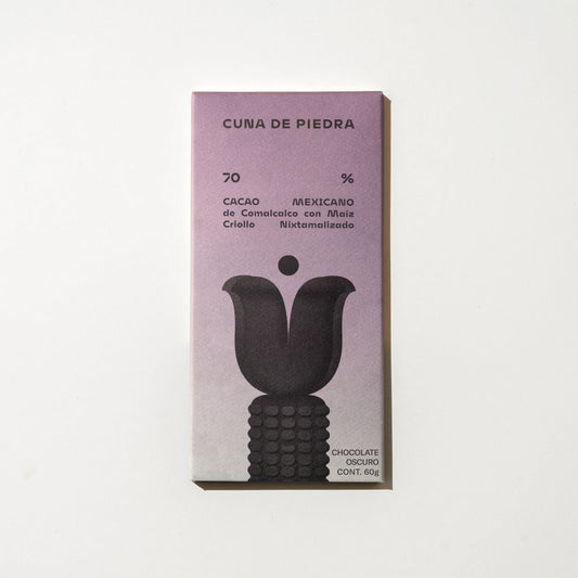70% Cacao de Comalcalco con Maíz Criollo Nixtamalizado