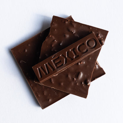 Barra 70% Cacao con Nibs Caramelizados — Edición Especial MX 2026