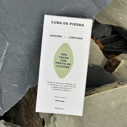 63% Cacao con Pepita de Yucatán y Epazote - Edición Limitada