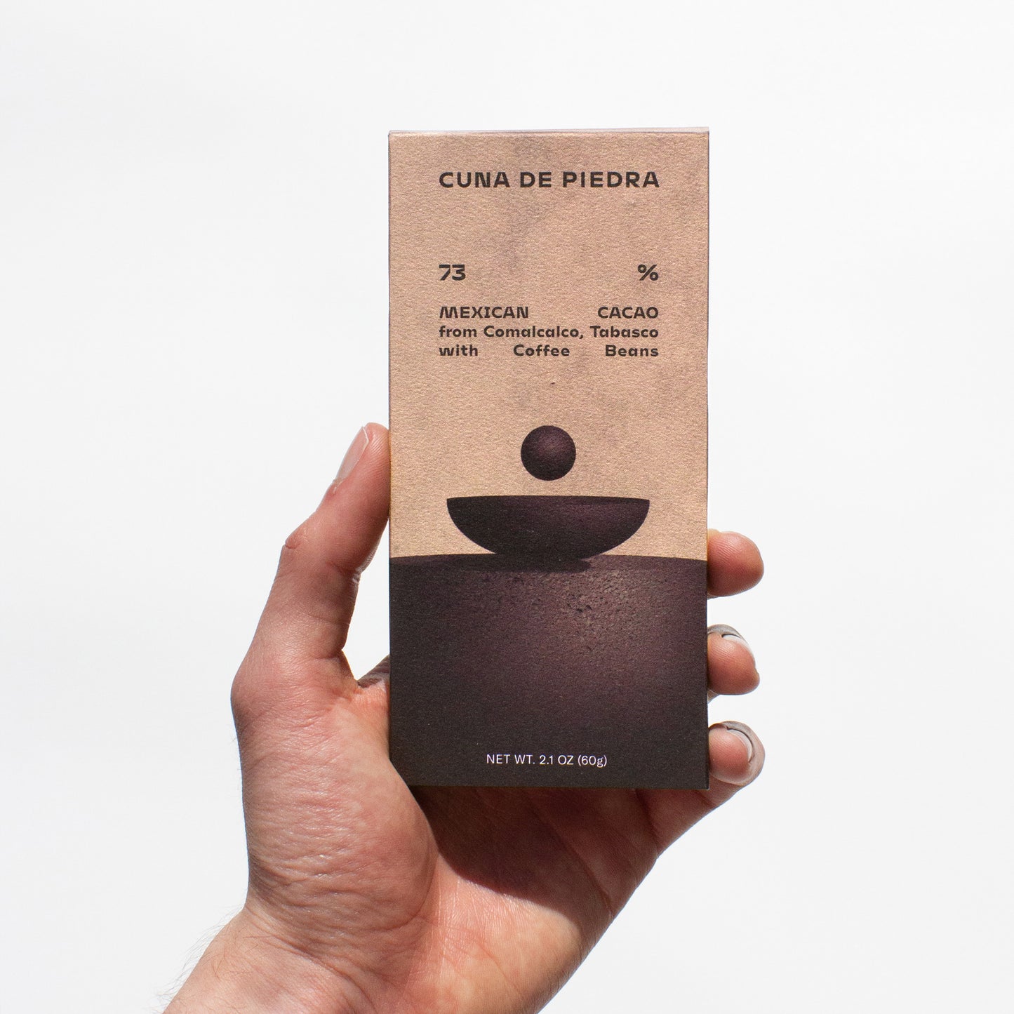 73% Cacao de Comalcalco con GRANOS DE CAFÉ